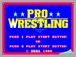 Pro Wrestling Title Screen
